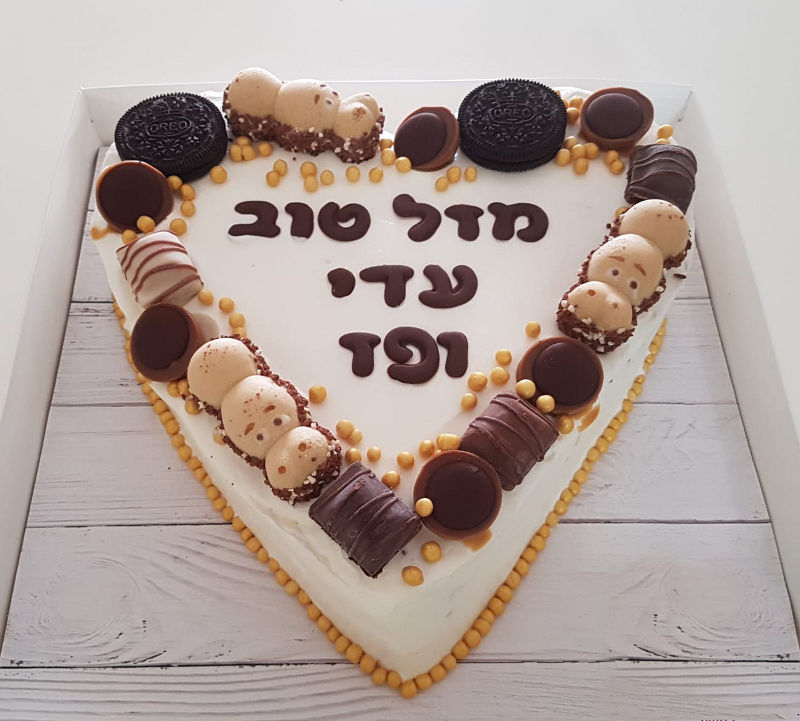 עוגת מוס לב 