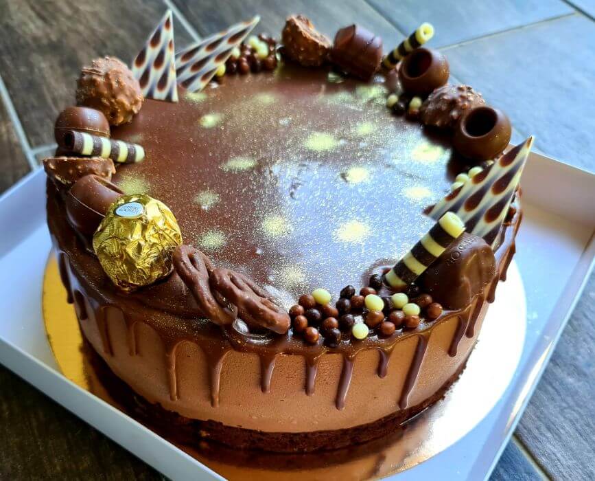 עוגת מוס שוקולד ליום הולדת
