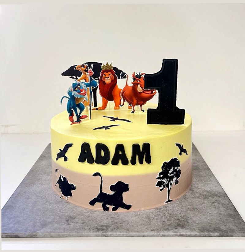עוגת מלך האריות לגיל שנה