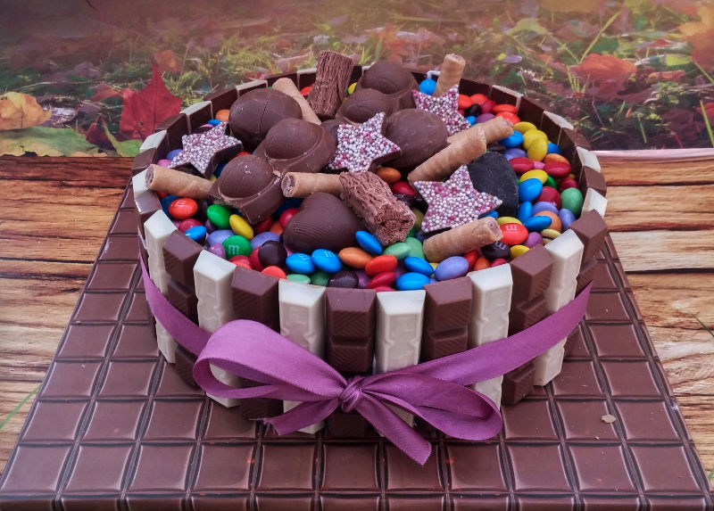 עוגת יום הולדת ממתקים