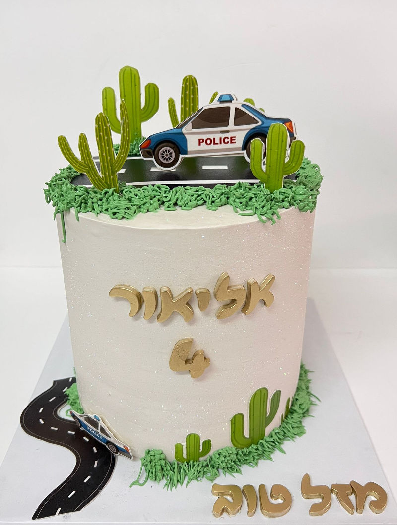 עוגת אוטו משטרה