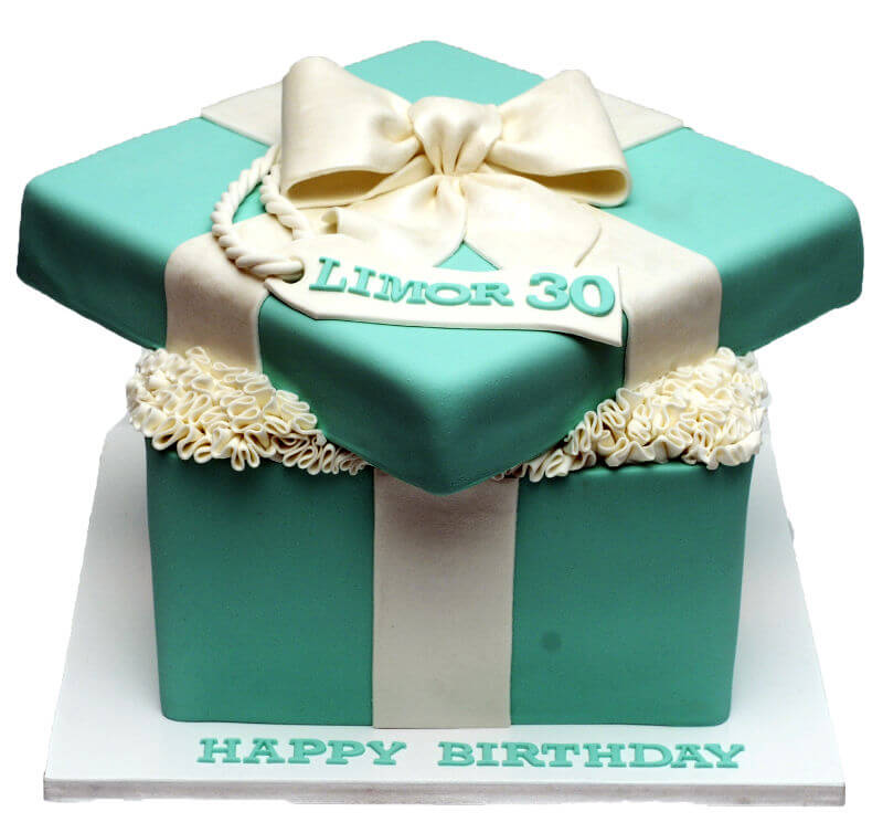 עוגת מתנה ליום הולדת 30