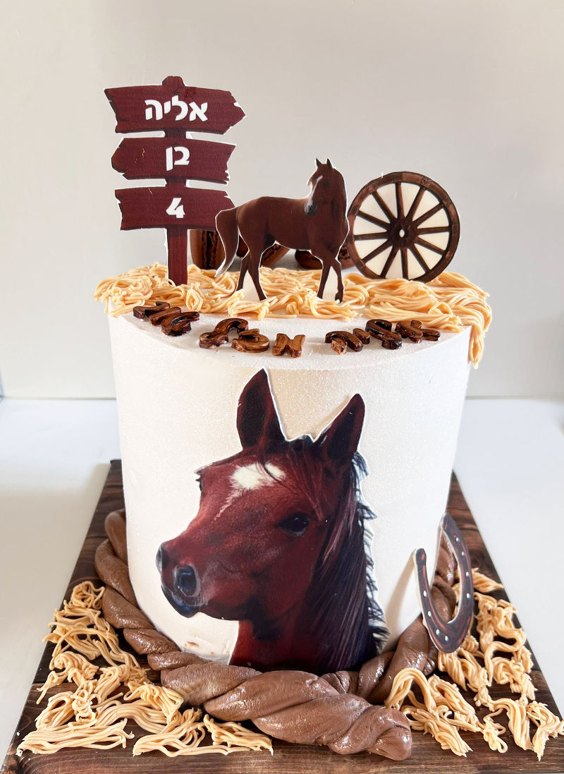עוגת סוס מעוצבת