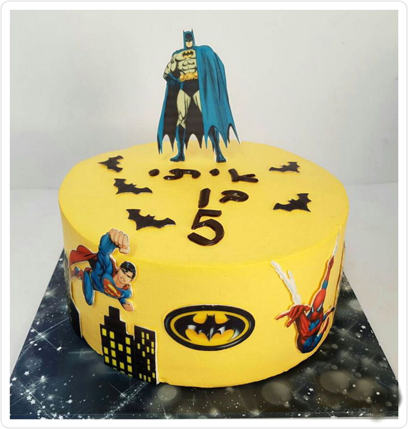 עוגת ספיידרמן באטמן וסופרמן