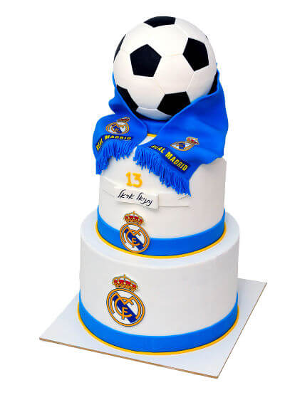 עוגת קומות כדורגל ריאל מדריד