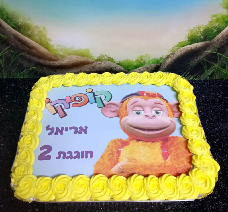 עוגת קופיקו מלבנית לגן