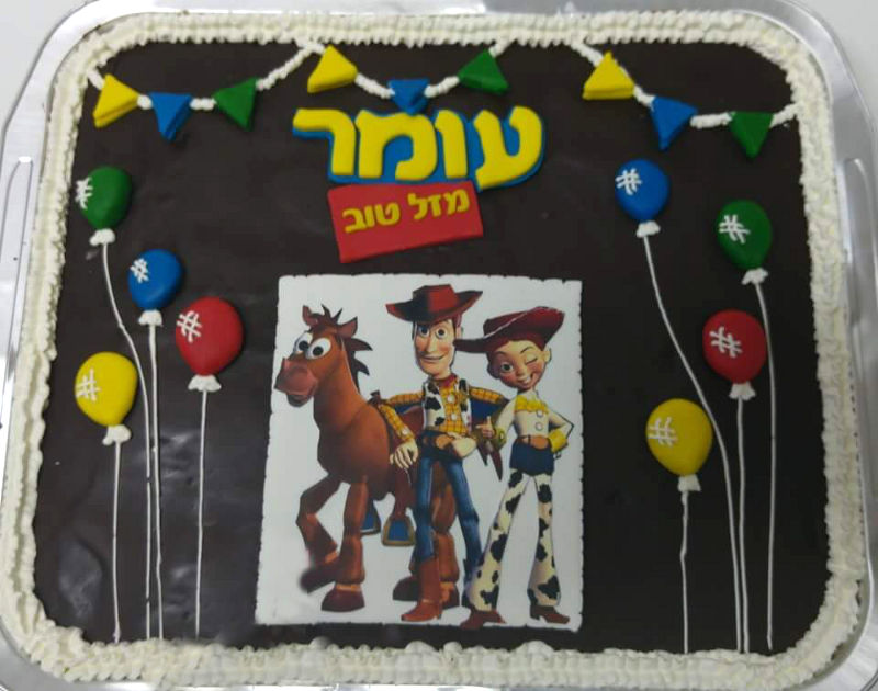 עוגת שוקולד מלבנית צעצוע של סיפור