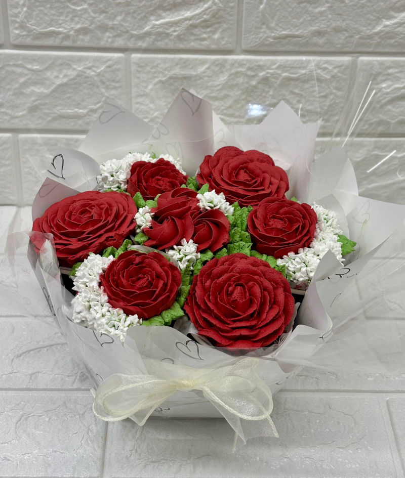 קאפקייקס זר פרחים